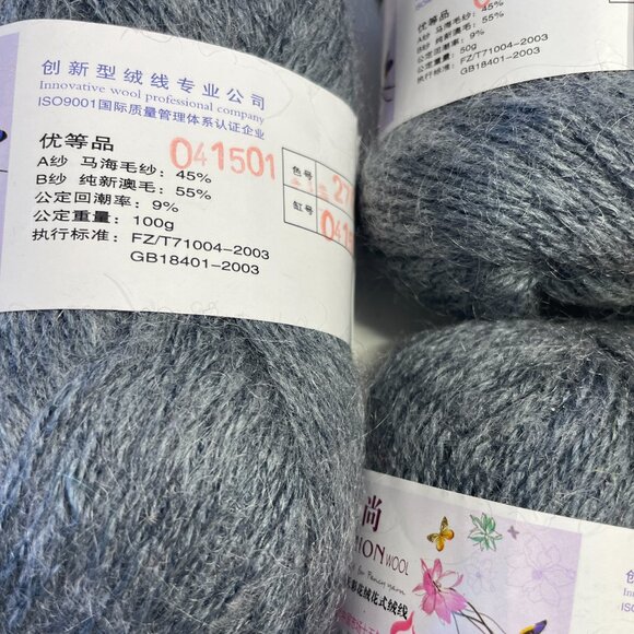 Mohair acrylic blend yarns - Picture 2 of 3